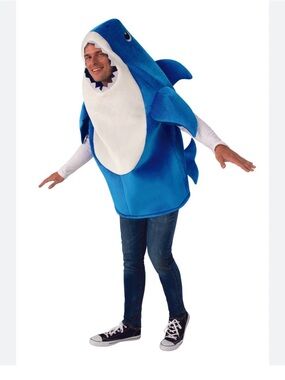 Baby Shark Daddy Shark Adult Costume with Sound Chip